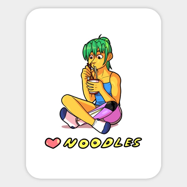 Sunstrike x Noodles Sticker by ShaRose49